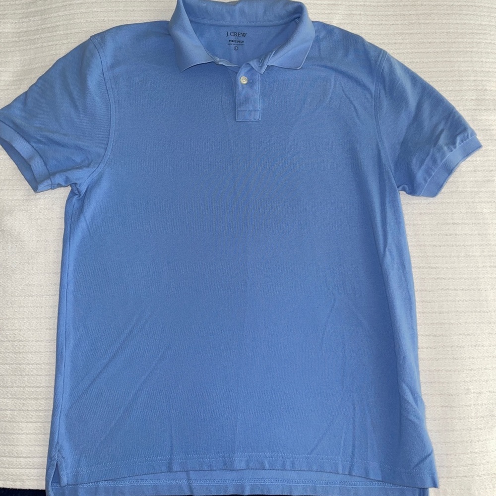 Mens J. Crew pique polo shirt
